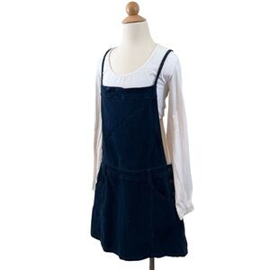 Free People Blue Corduroy Overall Jumper